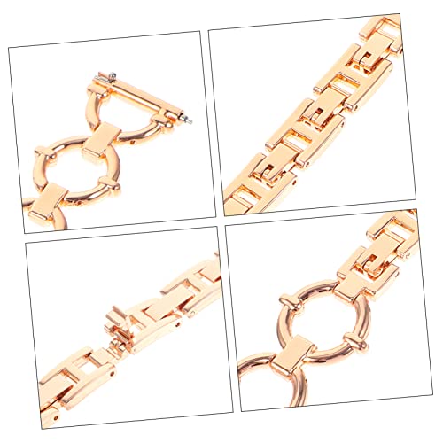 Bracelet montre interchangeable doré et délicat Uonlytech - 5