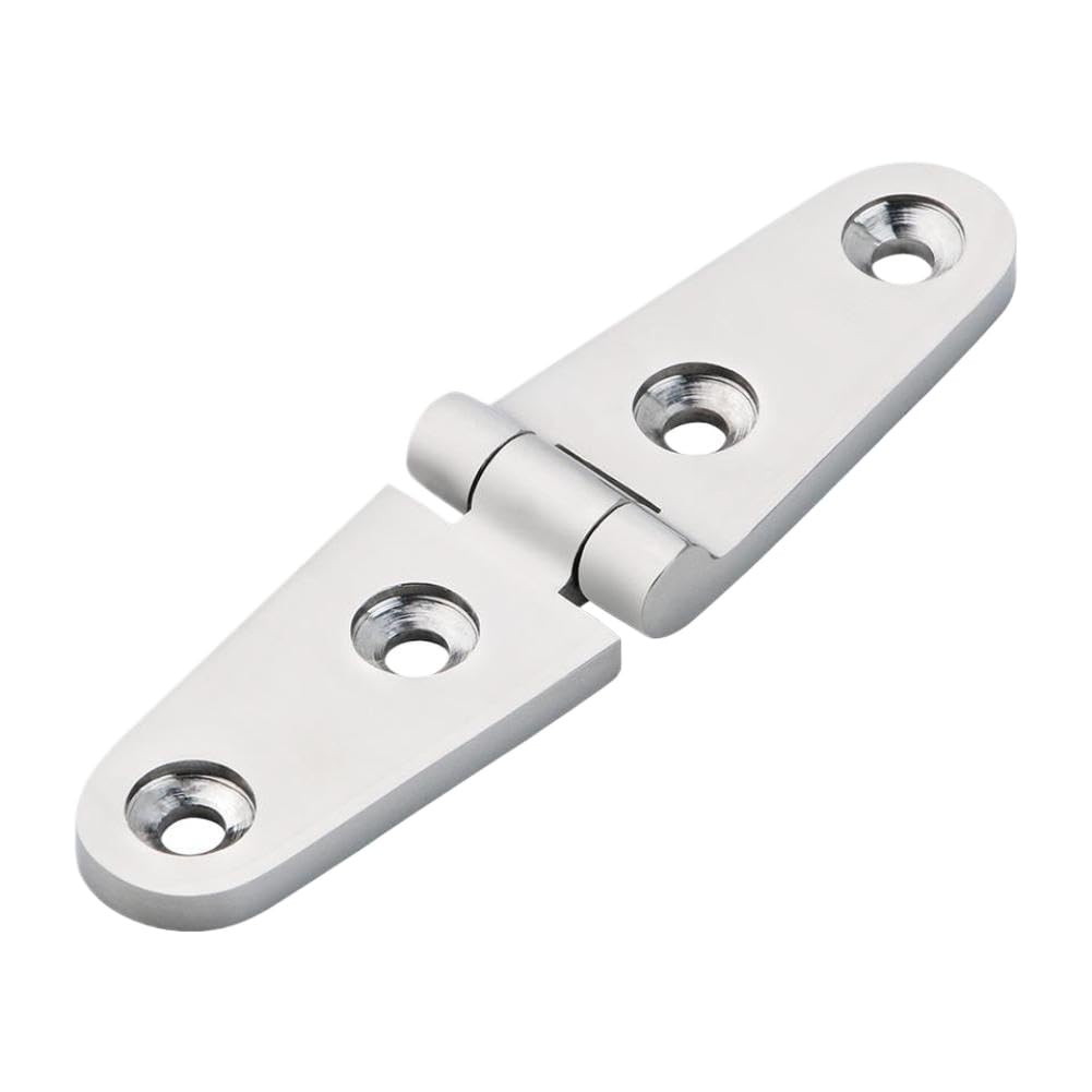 Ccxtzc Onecolor Marine Boat Door Strap Hinge 316 Stainless Steel 103X27mm 6 Holes Mirror Polish