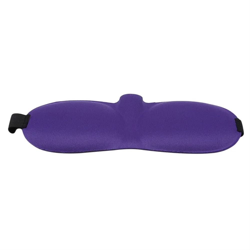 1/2/3/4 antifaz para dormir 3D, máscara de ojos para dormir, cubierta de sombra de ojos, parche para mujeres y hombres, suave, portátil, para viajes, color morado, 3 unidades