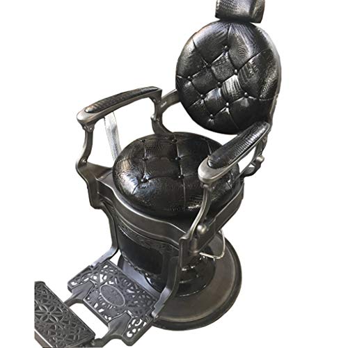Preisvergleich Produktbild Frisörstuhl DOOST Hochleistungs-Hydraulikliegestuhl, übergroßer Sitz + Hochleistungshydraulikpumpe, Salon-Beauty-Spa-Styling-Ausrüstung (Militärgrün)
