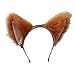 Ixkbiced Women Anime Furry Animal Kitty Cat Ears Headband Kawaii Lolita Cosplay Hair Hoop