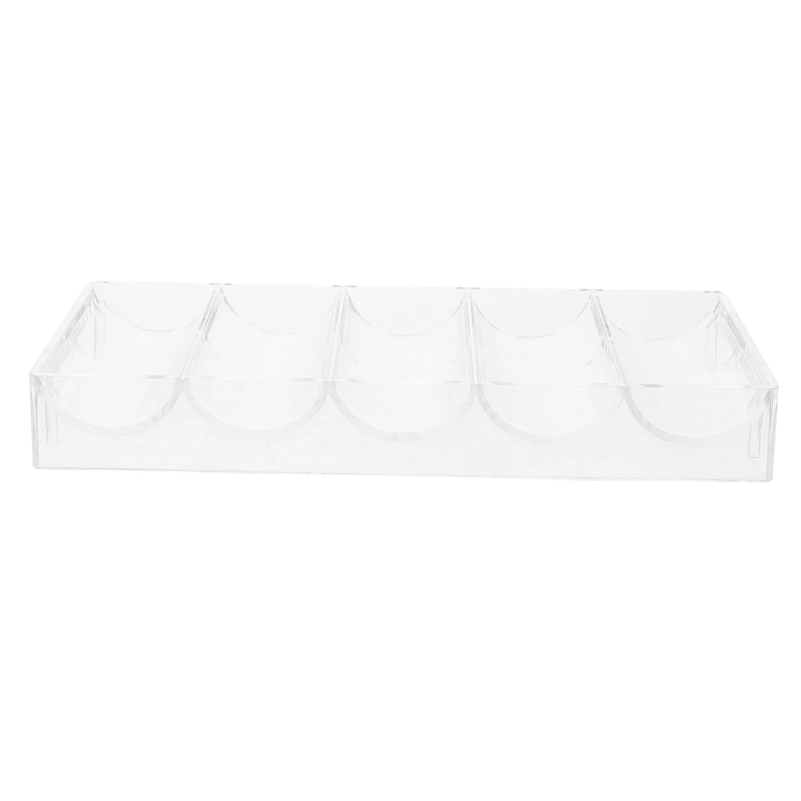 BESPORTBLE Box Portable Acrylic Poker Chip Tray Transparent Chip Case for Easy Viewing and Storage Multi Functional Organizer for and Items