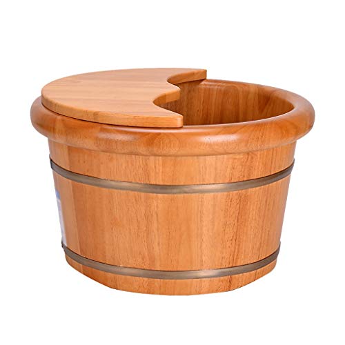 Baño de pies de madera para spa y masaje