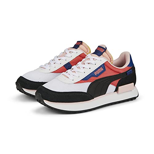 PUMA Puma Future Rider Splash Sneaker, Salmon White Black, 1.5 US Unisex Little Kid
