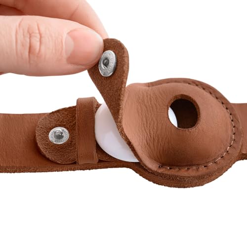 Collier en cuir HUNTER Viborg cognac taille 55 fabriqué en Allemagne - 4