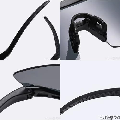 Image of Zig Zag Shield Sports Sunglasses for Cricket Cycling | UV Protected Anti Glare Mirrored Goggles for Men | Anti Fog, Water Repellant, Shatter Resistant, Stylish Branded Coolers