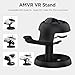 AMVR Stand Holder Compatible with Quest 3s/Quest 3/Vision Pro/Quest 2/Pico 4/for PSVR 2 - Universal VR Headset Display Dock, Stable Bracket Storage Round Base, Mount Install Easy