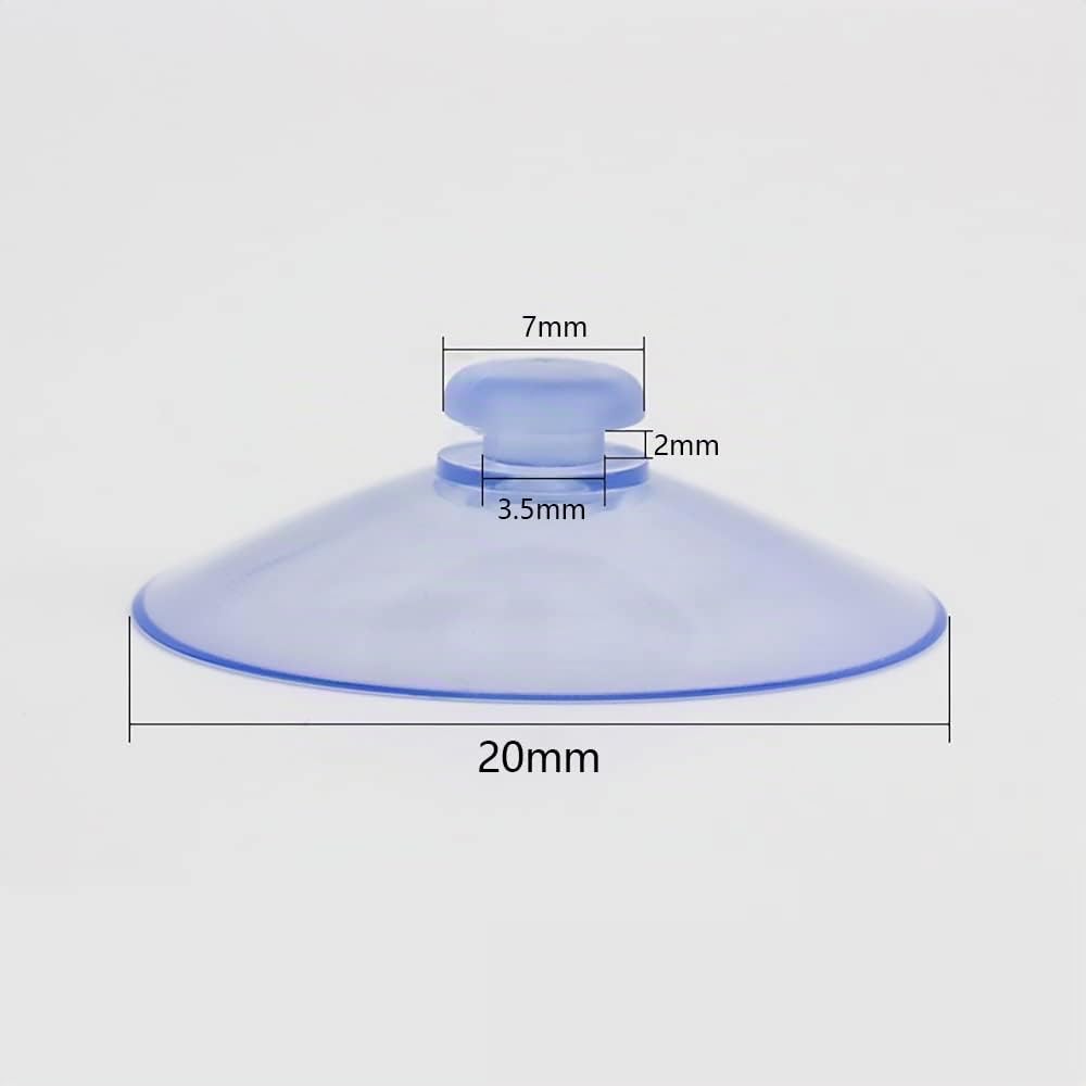 30 Pezzi 20mm Ventose Rotonde Ventosa in Plastica Trasparente Senza Ganci Forte Supporto di Aspirazione Adesivo per la Decorazione Domestica