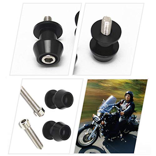 1 Paar Motorrad 8 MM CNC Schwinge Spulen Motorrad Bobbins Montageständer Schwingenadapter Ständer Bobbins Schwingenadapter Ständer M8 Aluminiumlegierung Geeignet für meisten 8 mm Gewindeschwinge(8MM)