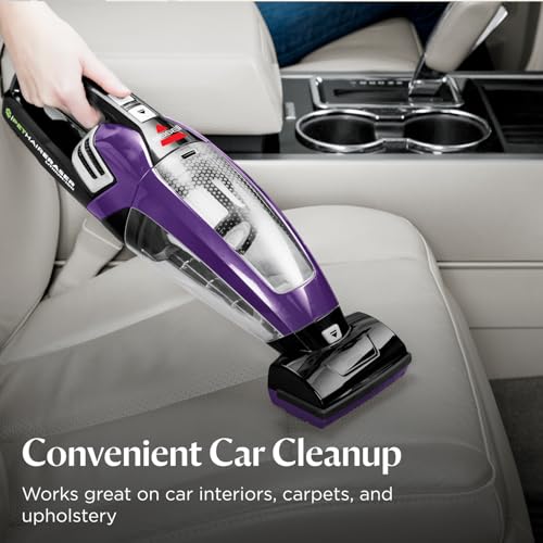 BISSELL Pet Hair Eraser Cordless Hand Vacuum, Lithium Ion, Home, Auto, and Pet Vacuum, Easy-Empty Dirt Bin, Upholstery Tool, Brush Tool, and Crevice Tool Included, 2390A - Image 3