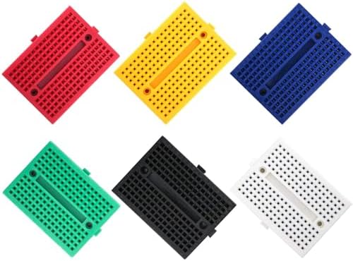 ELEGOO 6PCS 170 tie-Points Mini Breadboard kit for Arduino