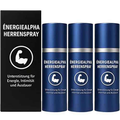 Énergiealpha Herrenspray, Energie Alpha Herren Spray, Medivita Vitalisierendes Spray, Erectboost Sprays Für Man, Verleiht Männlichen Charme Mit Schnell Wirkenden Ergebnissen (3PCS)
