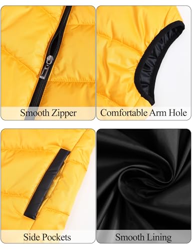 Image of Happy Cherry Kids Puffer Hooded Vest Down Sleeveless Jacket Windproof Coat for Boys Girls 7-13 Years