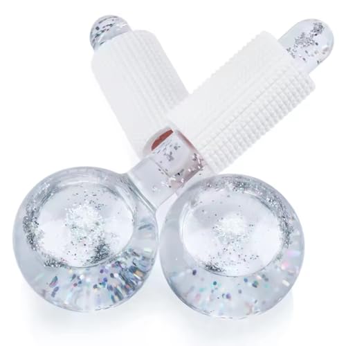 Esfera Massageadora Facial Profissional Ice Globe (Par) - Beleza Gelada Anti-Envelhecimento, Anti-Ru