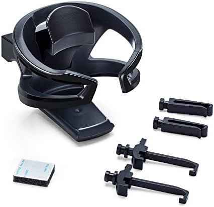 Tawveml Car Cup Holder, Adjustable Car Air Vent Cup Mount, Universal Smart Drink Clip-on Holder Soft Drink Water Coffee Bottle Stand (Black)