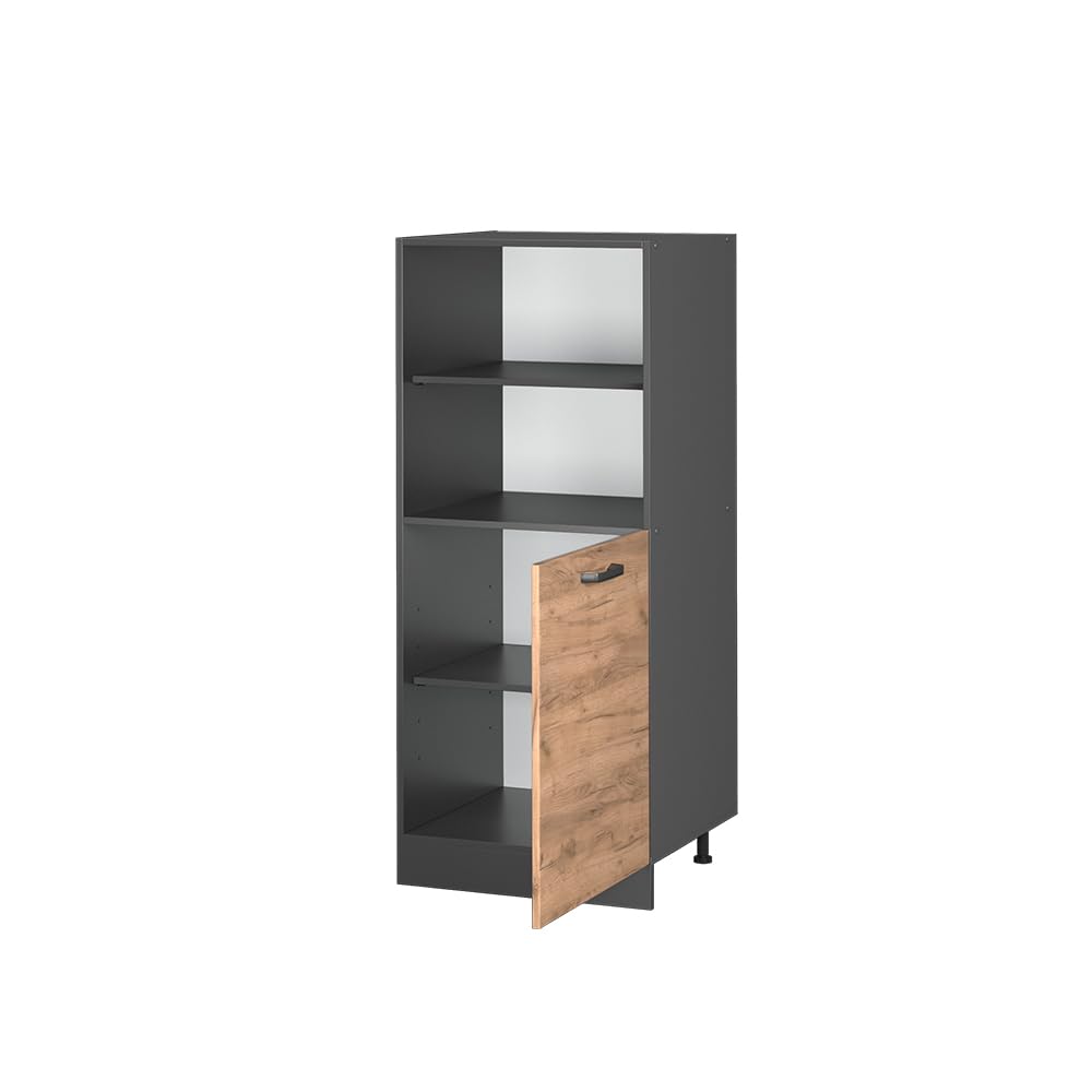 Vicco Herdumbauschrank R-Line, Goldkraft Eiche, 60 cm, zur freien Kombination innerhalb modularer Küchensysteme