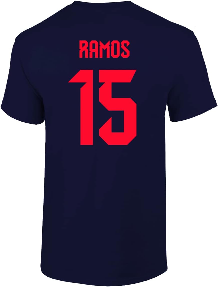 FLAURA Spain Soccer #15 Sergio World Football Fans Adult Mens Unisex T-Shirt