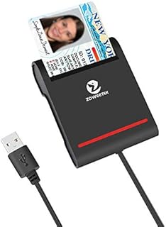 CAC Card Reader Military DOD Smart Card Reader USB Common Access CAC Card Reader Compatible with Windows, Mac OS and Linux
