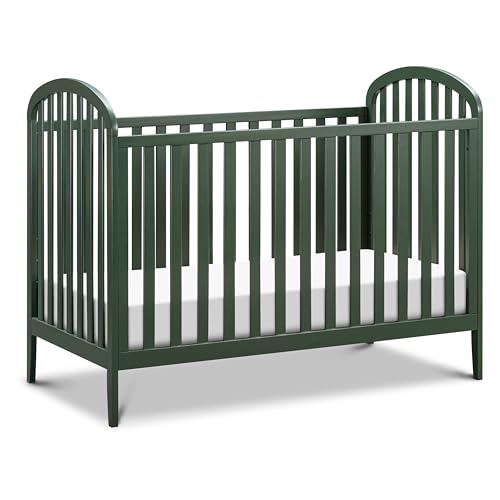 Image of Davinci Beau 3-in-1 Convertible Crib in Forest Green, GREENGUARD Gold Certified, Easy Assembly