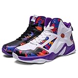 TDYSDYN Herren Basketball-Trainer, Jungen Hi-Top Basketballschuhe Mode Basketball Sneakers Casual Laufen Wandersport Sport Athletic Schuh,Multi Colored,43 EU