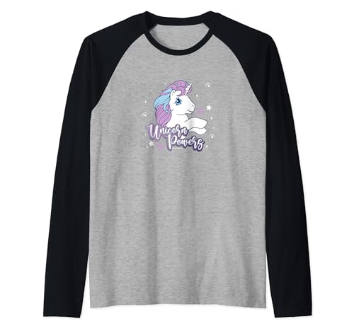 T-shirt My Little Pony raglan vintage unicorn powers star icons