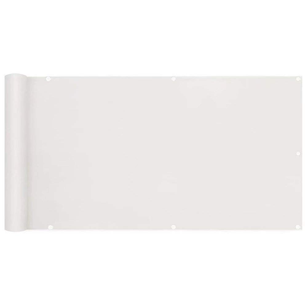 Cubierta De Privacidad De Balcón, Protección Visual, con Cuerda de Nylon y Bridas, Ideal para Balcón, Jardín, Piscina - Negro 145x650cm