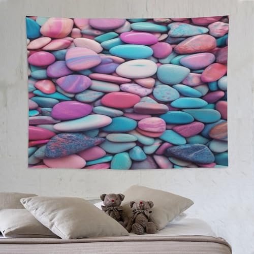 Tapisserie plage de pierre pour salon : créez un havre de paix mural 150x200cm