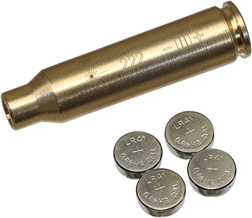 MAYMOC 222 Bore Sight Cartouche Red Dot avec 2 Jeux de Piles Cover