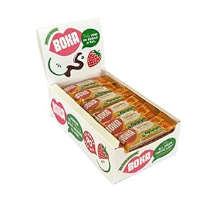 Boka Food Chewy Caramel Cereal Bar 24 x 30g Bars, Low Calorie Healthy Snack, Vegan Cereal Bars, Low Sugar, Low Fat…