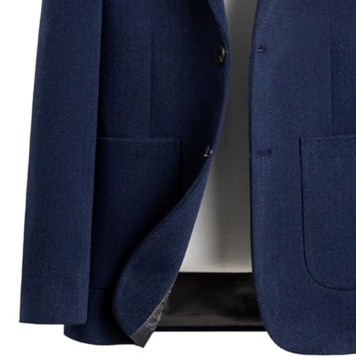 Men's Chic Woolen Blazers Relaxed Seasonal Modern Suit Jacket Trendy Classic Sport Coat4