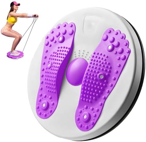 Waist Whisper Disc,Massage Waist Twisting Board with Pull Rope,Twister Board for Core Fitness Engage Abs,Improve Balance,and Enhance Workout Routine Ideal for Home Gym or Office Exercise (Color : A)