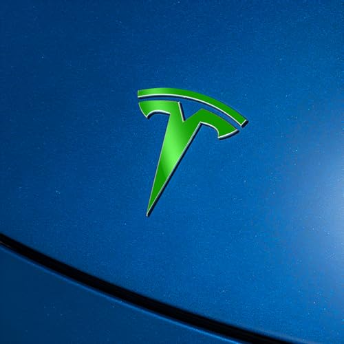 Image of IPG Compatible with Model Y Decal (8 Logo Set) Stickers Set Personalize Your Vehicle (Neon Series - Green)