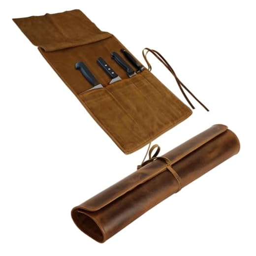 Elizo Leather Knife Roll Bag for Chefs