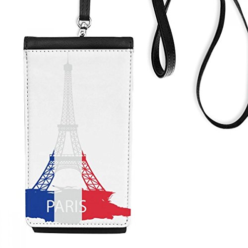 Porte-monnaie Tour Eiffel silhouette Paris en cuir synthétique