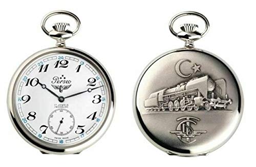 Montre de Poche Perseo 737500 ferrovie Turche remontage Manuel Swiss Made accompagné de chaîne