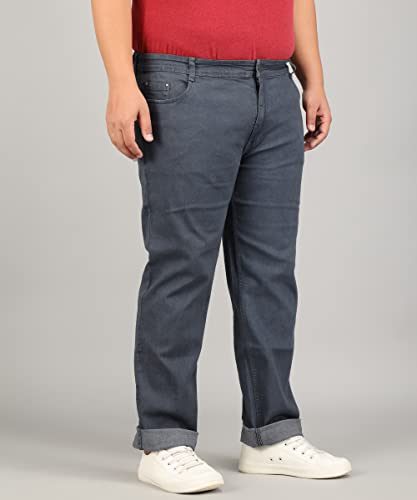 Image of STUDIO NEXX Regular Fit Cotton Lycra Blend Black Jeans