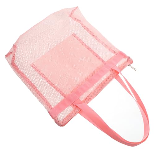 Portable Large Beach Bag with Handle Mesh Design for Separation Tote for Travel and Outdoor Use for Storing Cosmetics and Beach Towels