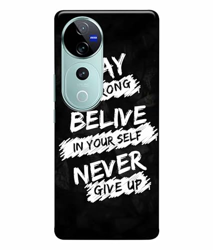 Image of Stay Strong Motivation Quotes Printed Hard Back Case Cover & Compatible for Vivo V40 | Vivo V40 Pro | T3 Ultra 5G (Multicolor) - D1810