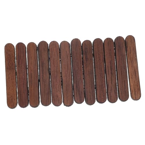 ARTIBETTER 12個 木製垂直バー時計文字盤 掛け時計用 堅牢で変形しにくい デ 簡