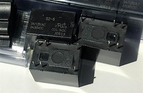 Relé 6 pines S2-5 4100-5V-3A para reparación de módulos y prototipado electrónico 5V