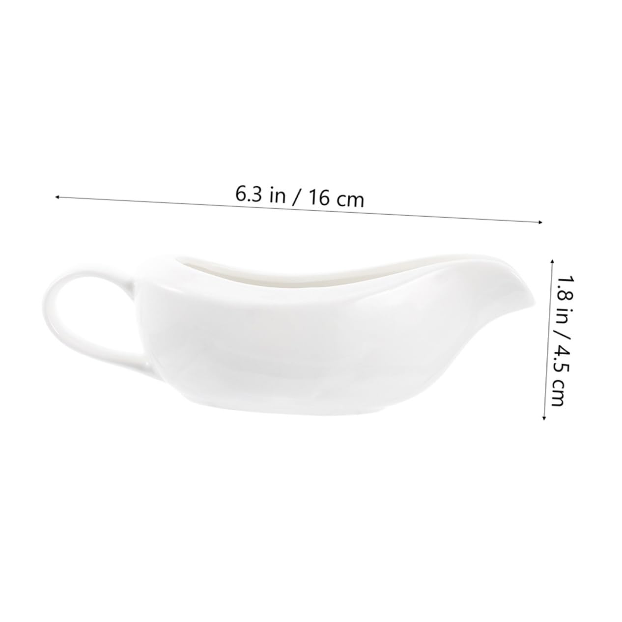 STOBAZA Ceramic Juice Bucket Milk Creamer Sauce Serving Dish Gravy Container Steamer Syrup Container Coffee Containers Coffe Syrup Sugar Pourer Coffee Creamer Cream Holder Ceramics White