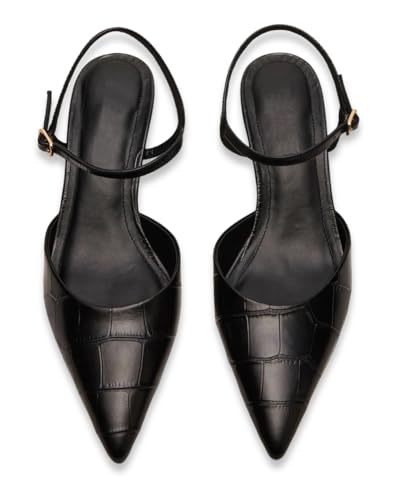 Beauty Cry Womens Pointed Toe Slingback Kitten Heels Sexy Pumps Dress Party Sandals2