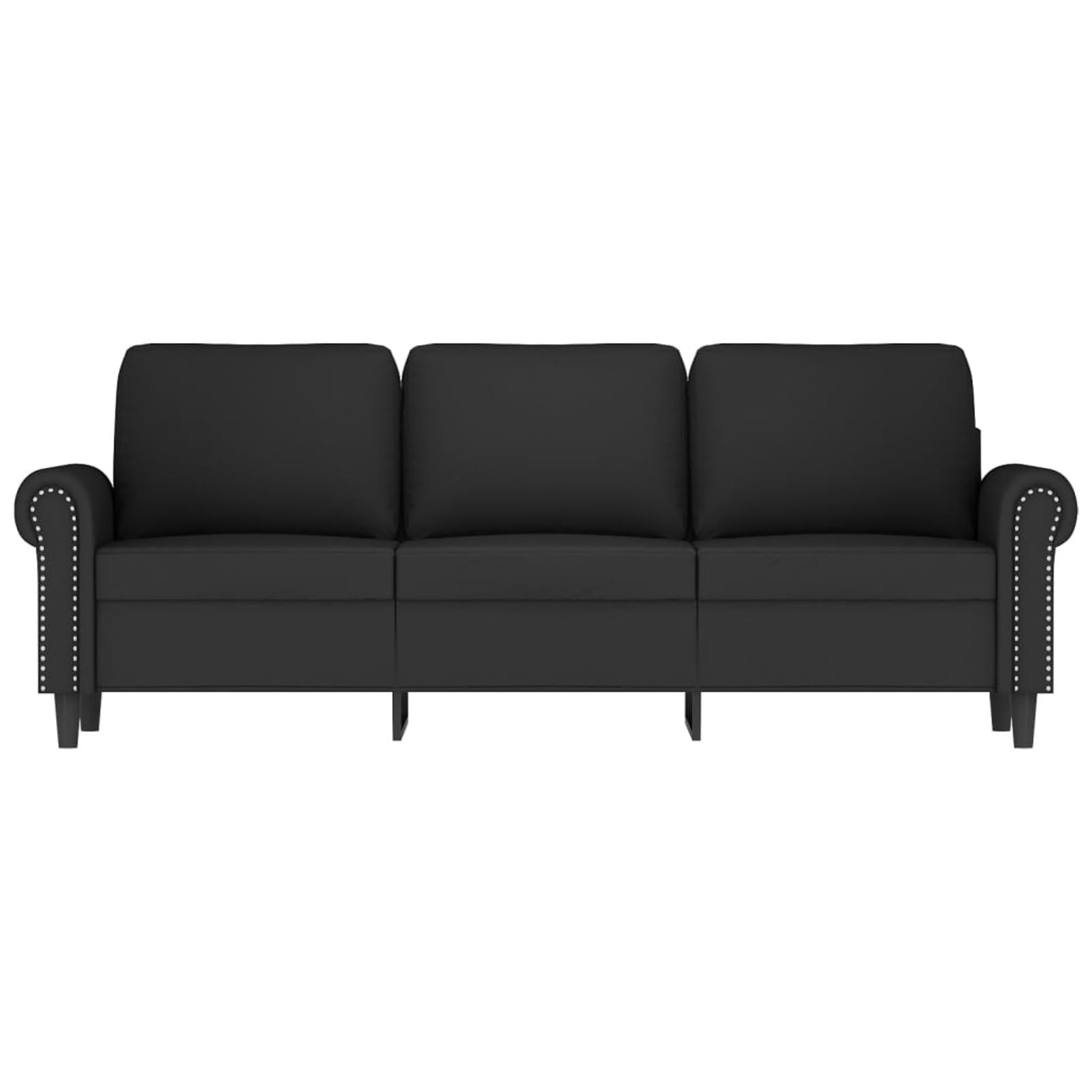 Divano a 3 Posti Nero 180 cm in Velluto,Divano da Soggiorno,Divano a 3 Posti,Divano Moderno,Divanetto da Salotto Moderno-359544