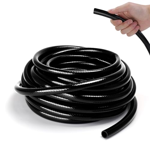 Micnaron 1/2 Inch Irrigation Tubing, 50 ft Polyethylene Irrigation Hose, Thick, Durable, and...