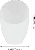 Vista 6 de CLISPEED Pantallas de luz de baño, 4 piezas, pantallas de repuesto inclinadas con forma de herradura, pantalla de lámpara de pie, cubiertas de luz