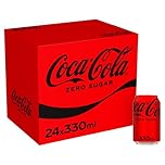 Coca-Cola Zero Sugar Soft Drink Cans, 24 x 330 mL