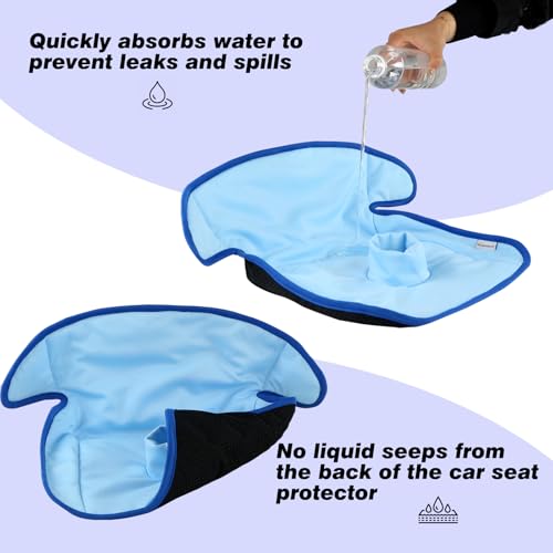 Image of Piddle Pads, Multi-use and Leak Free Lines for Baby Stroller, High Chair & Car Seat, Waterproof Toilet Training Seat Covers for Toddles (Blue, 1 Pack)