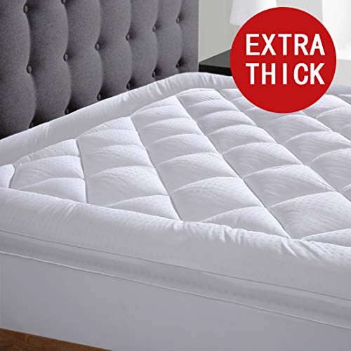 Edilly Queen Size Mattress Topper Cooling Extra Thick Mattress Pad Cover Pillow Top