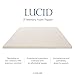 LUCID Topper 2 Inch Ventilated Memory Foam Mattress, Full