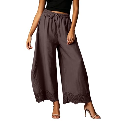 Pantalon palazzo en dentelle pour la plage et vos séances de yoga en plein air